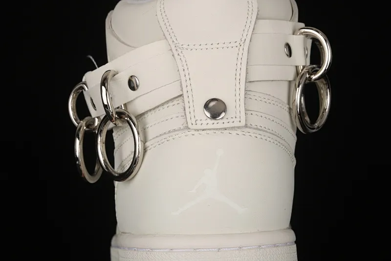 All categories Air Jordan Jordan series basketball shoes Air Jordan 1 High Comme Des Garcons Homme Plus x Air Jordan 1 High "CDG White" AJ1 Joe 1 retro classic high-top versatile cultural basketball shoes CN5738-100